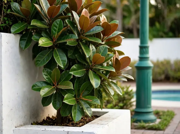 Ficus elastica pianta