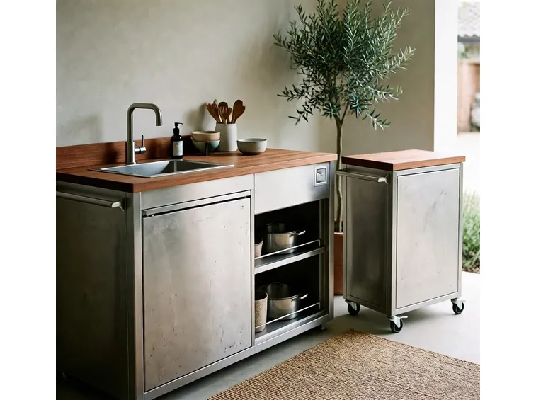 I materiali per cucine da esterno