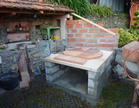 Basamento per forno a legna