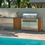 Strumenti e metodi di pulizia per ogni componente (foto Barbecue Aster Cucine Outdoor lineare)