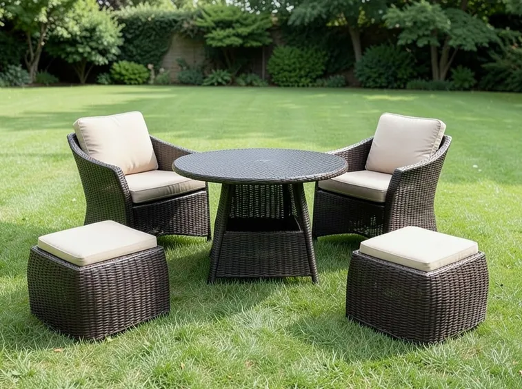 Mobili giardino rattan 