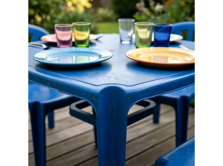 Tavolo in plastica da giardino