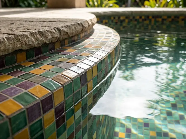 Piscina con fontana