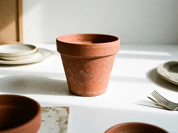 vaso terracotta terrazzo