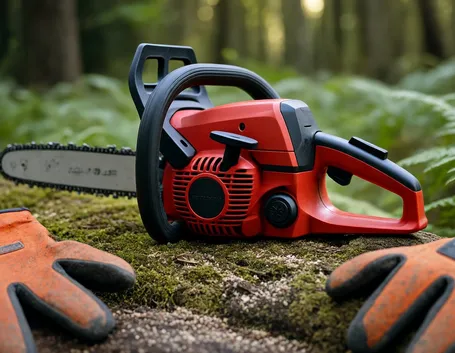 Taglialegna con motosega a batteria