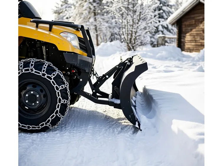 Lama spazzaneve montata su quad