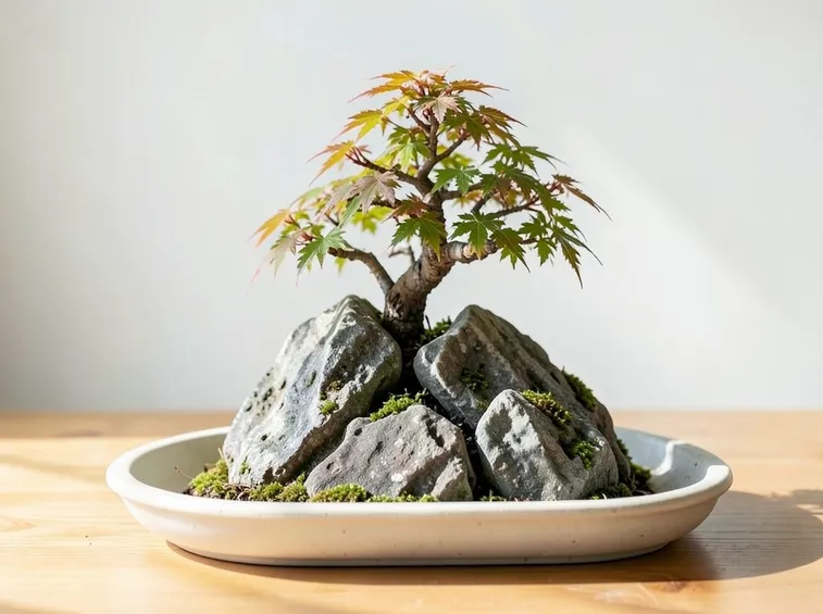 bonsai su roccia