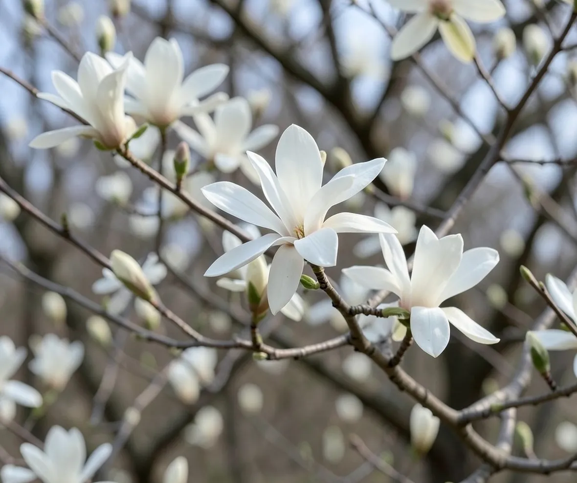 Fiori di magnolia stellata