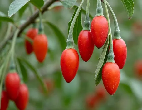 Le bacche di Goji così come si presentano in natura.