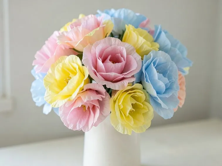 fiori di carta crespa