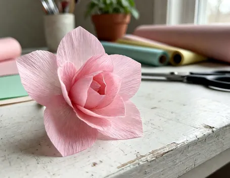 fiore carta crespa