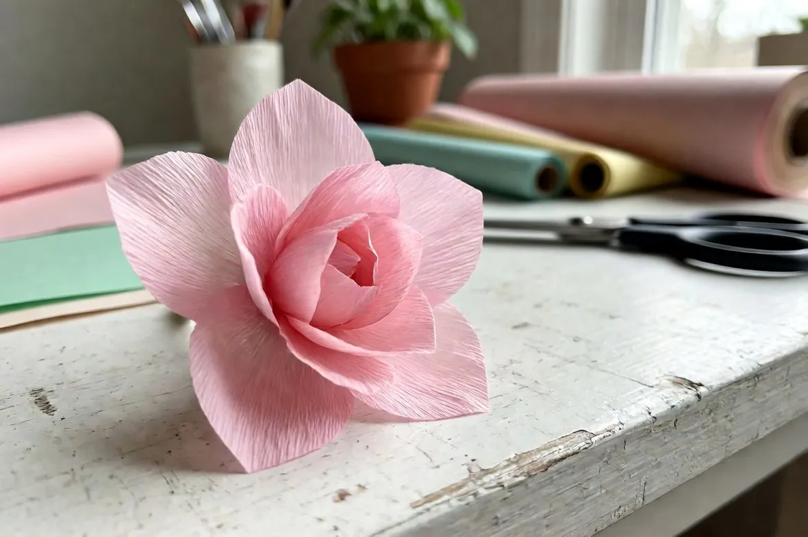 fiore carta crespa