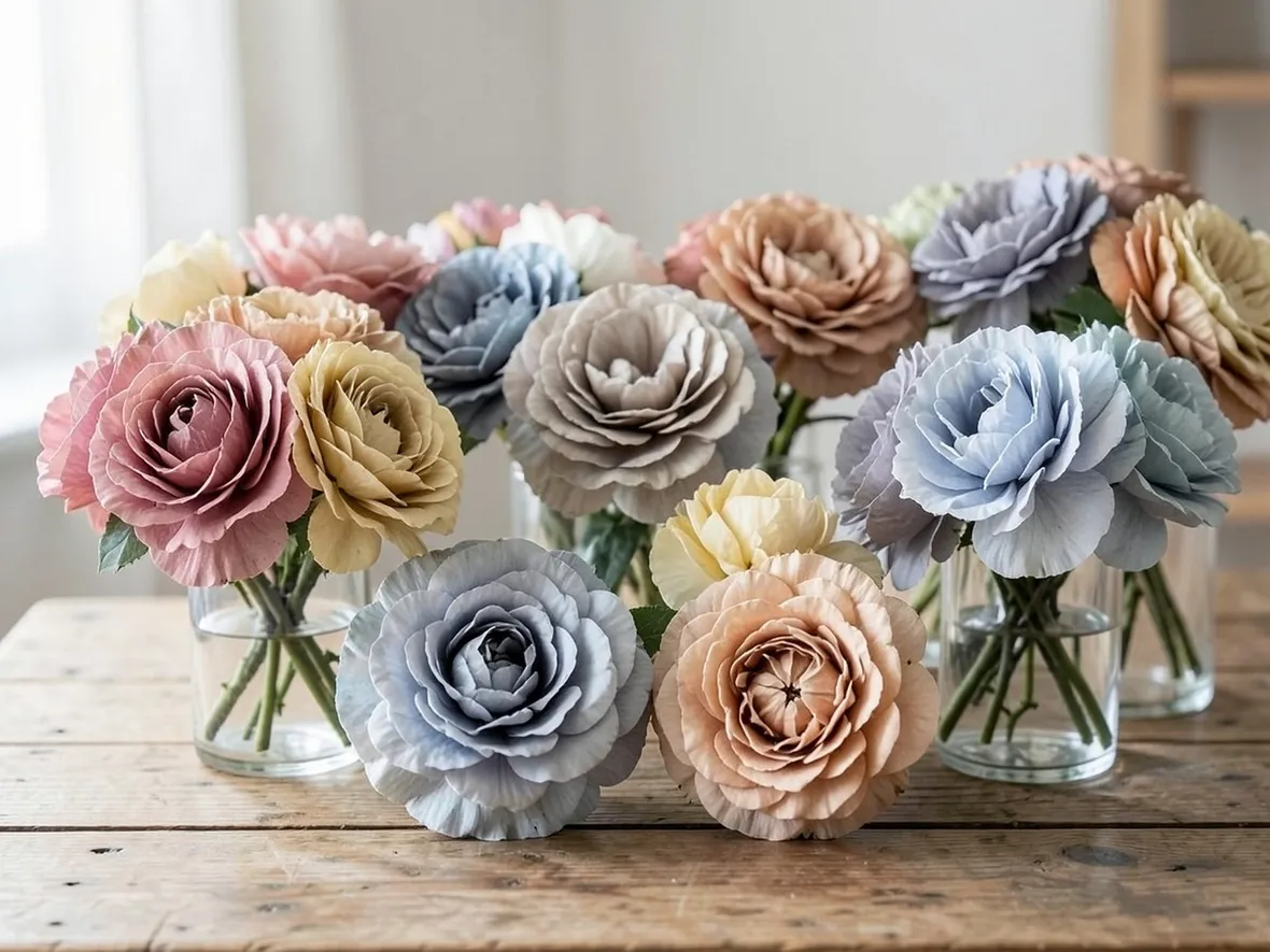 fiori di carta crespa