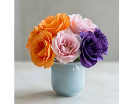 fiori di carta crespa