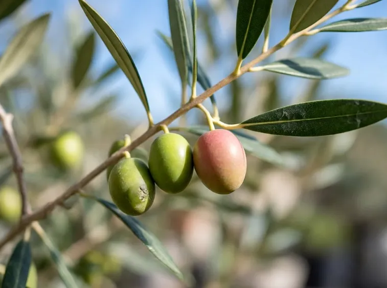 Ramo d'ulivo con i frutti (olive)