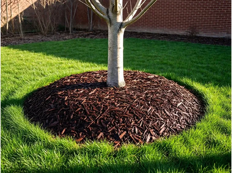Pacciamatura con materiale organico