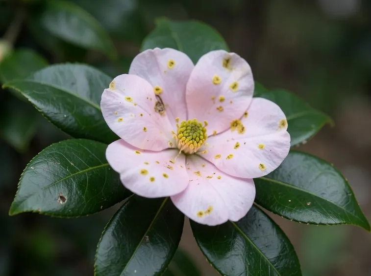 fiore camelia malato