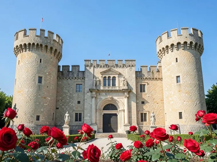 La facciata del Castello di Roncade