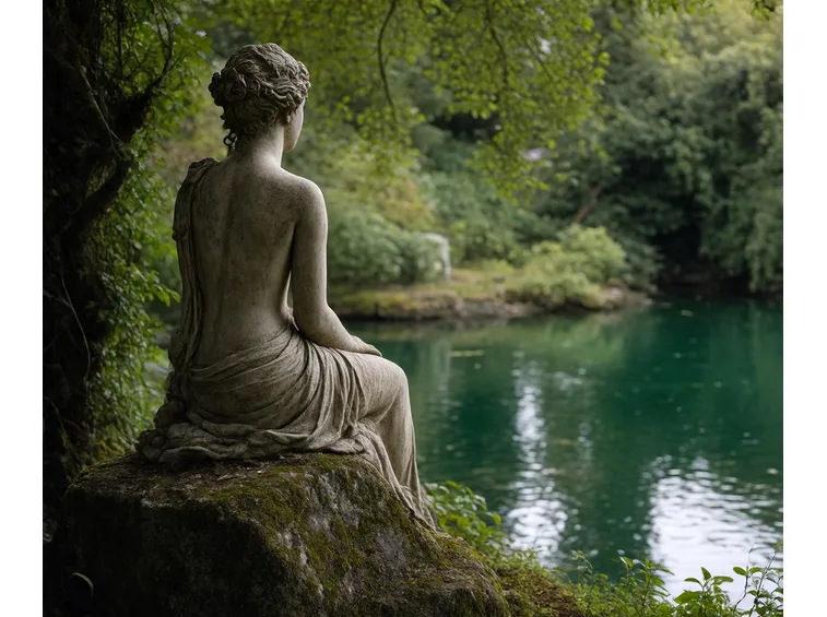 scorcio del giardino all'inglese