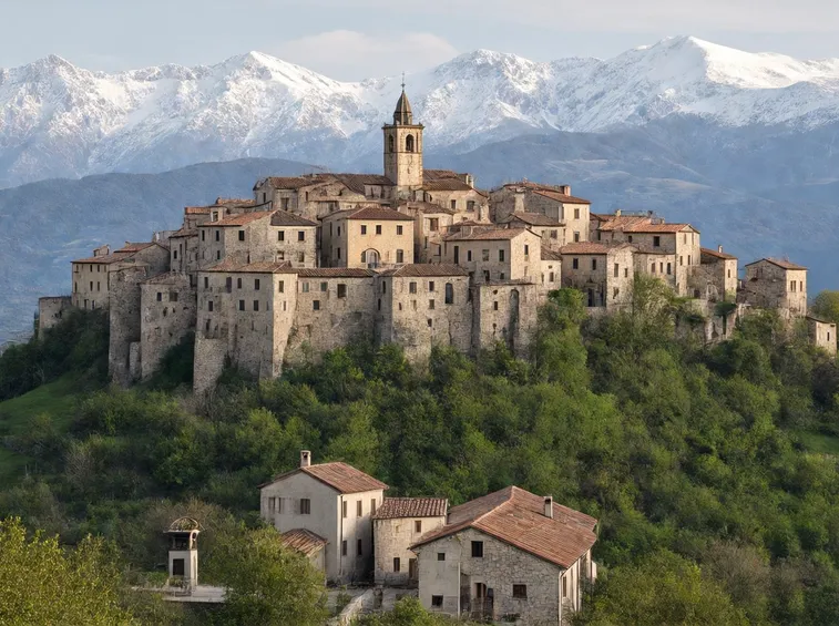 Una vista del parco della Majella