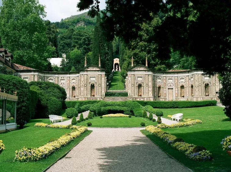 Vista sul parco di villa d'Este
