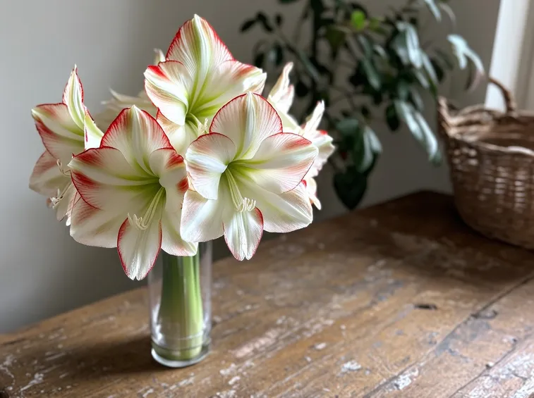 Amaryllis bianco.