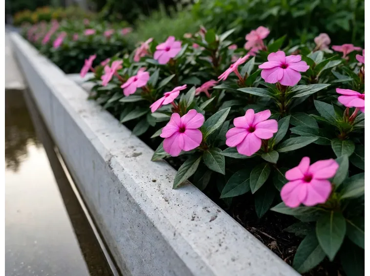 impatiens in giardino