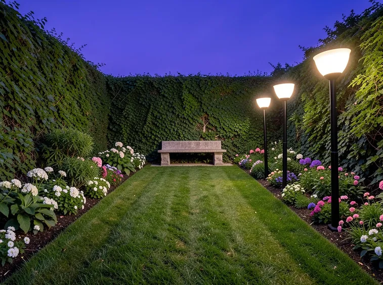 giardino illuminato