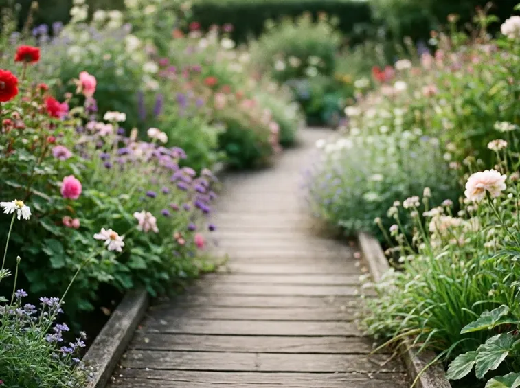 fiori in giardino inglese