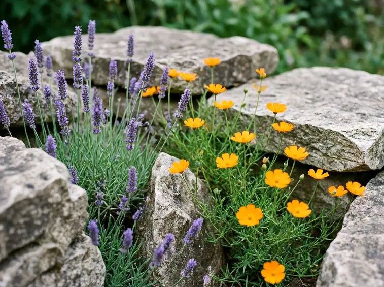 giardino con lavanda