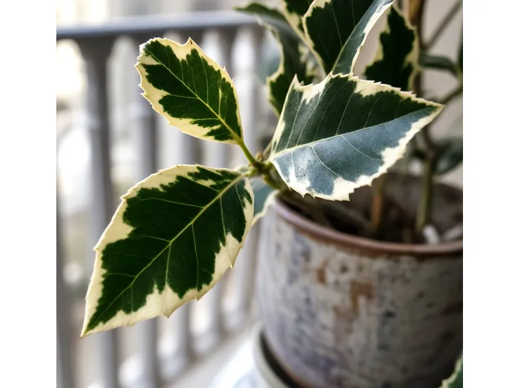 Agrifoglio a fogliame variegato
