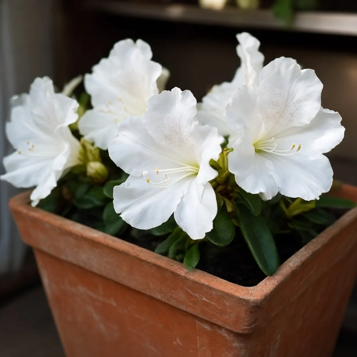 Azalea in fiore