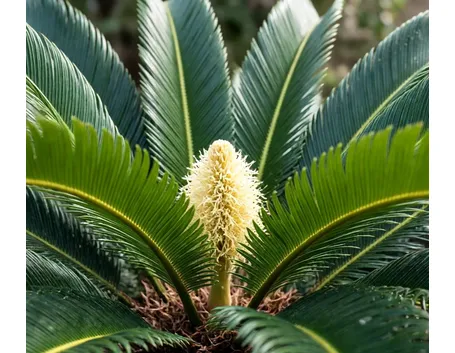 cycas in fiore