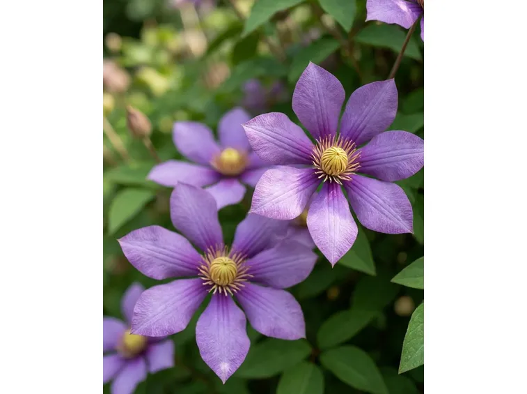 Clematis in fiore