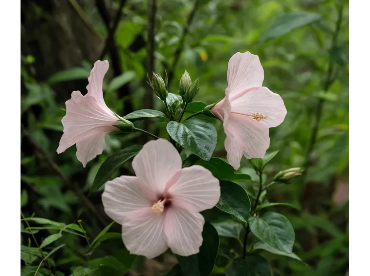 Fiore ibisco palustre