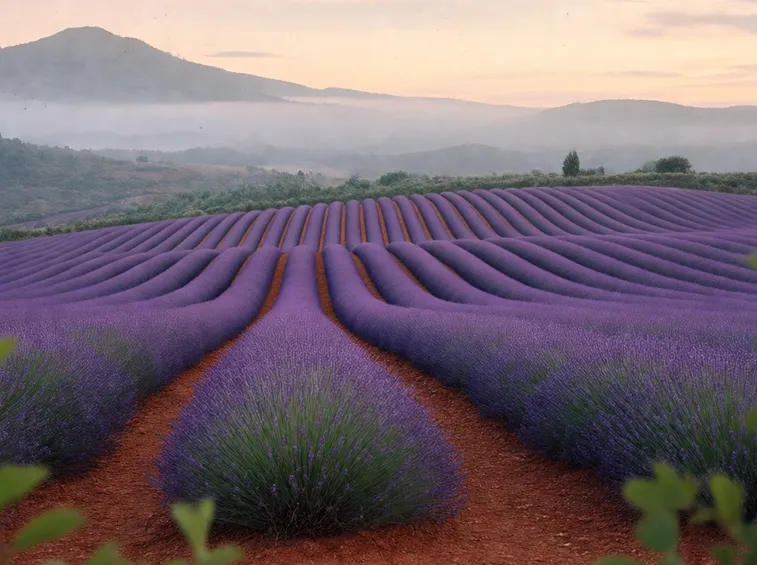 Bellissimi campi di lavanda