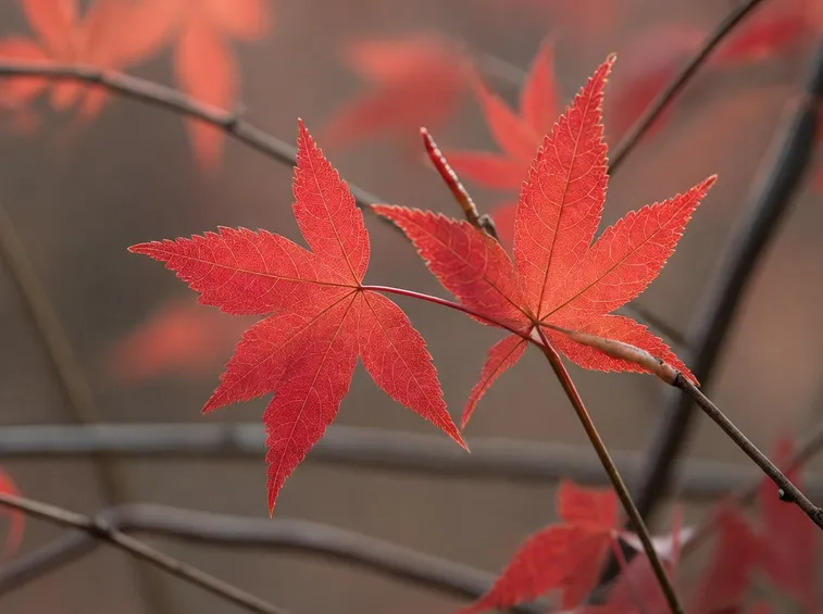 acero rosso foglia