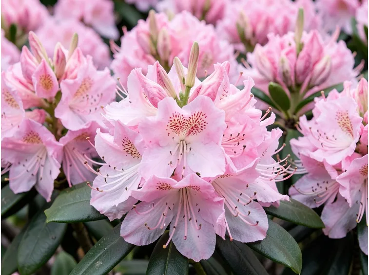 Fiore di un'azalea sana
