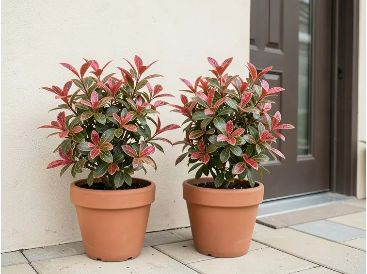 Siepe di Photinia in vaso