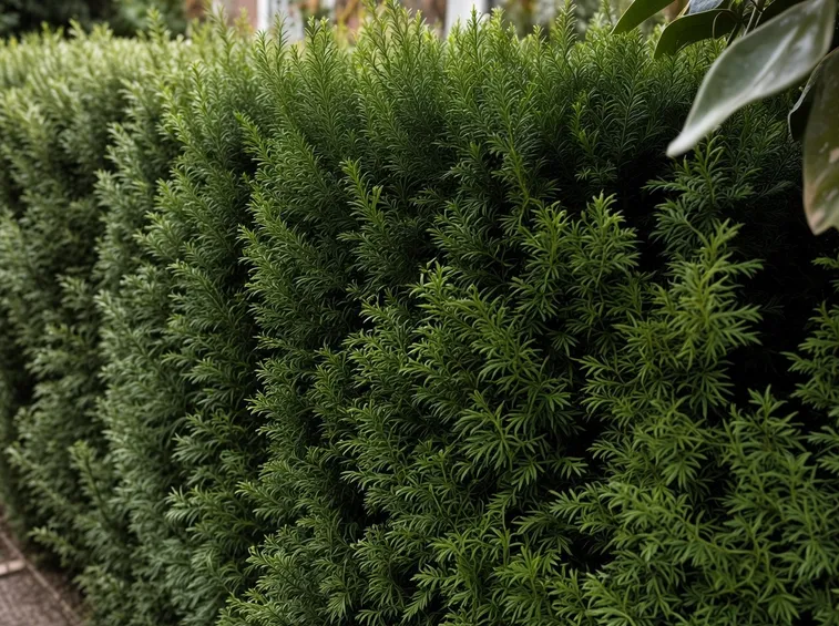 La chioma del cipresso di Leyland forma siepi molto coprenti