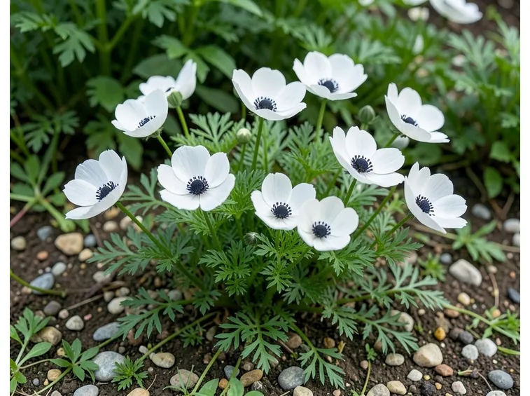 anemone coronaria alba plena