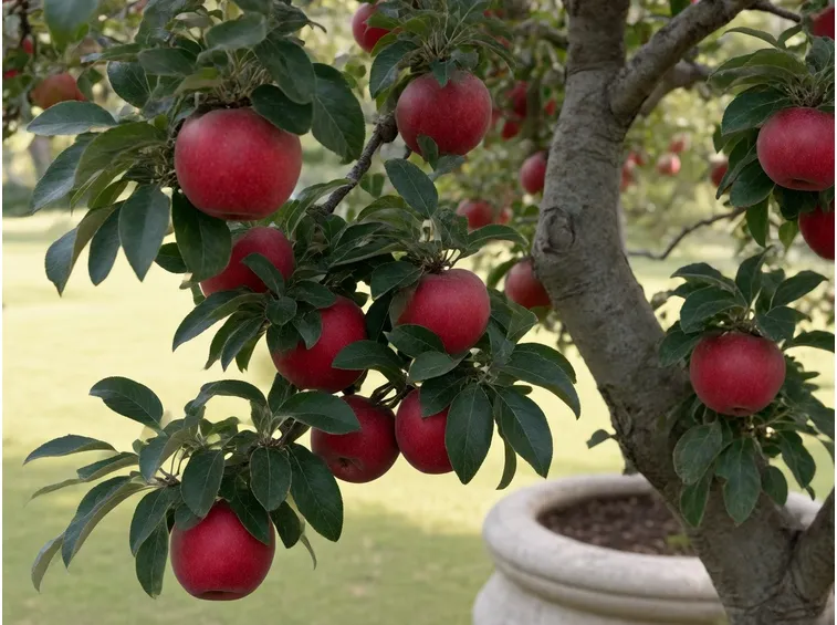 Mele rosse varietà albero