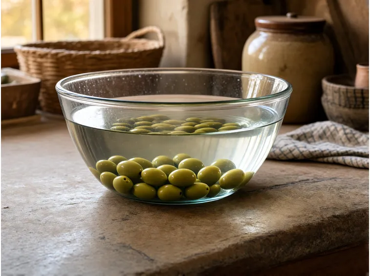 Togliere l'amaro con la sola acqua: il metodo lento adatto a tutte le olive