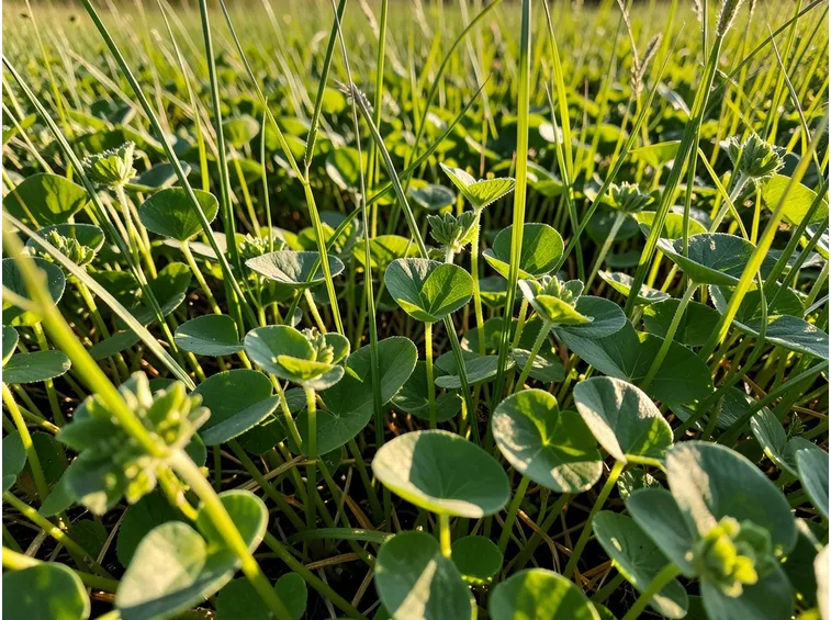 Campo coltivazione vicia