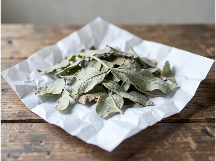 foglie di uva ursina essiccate