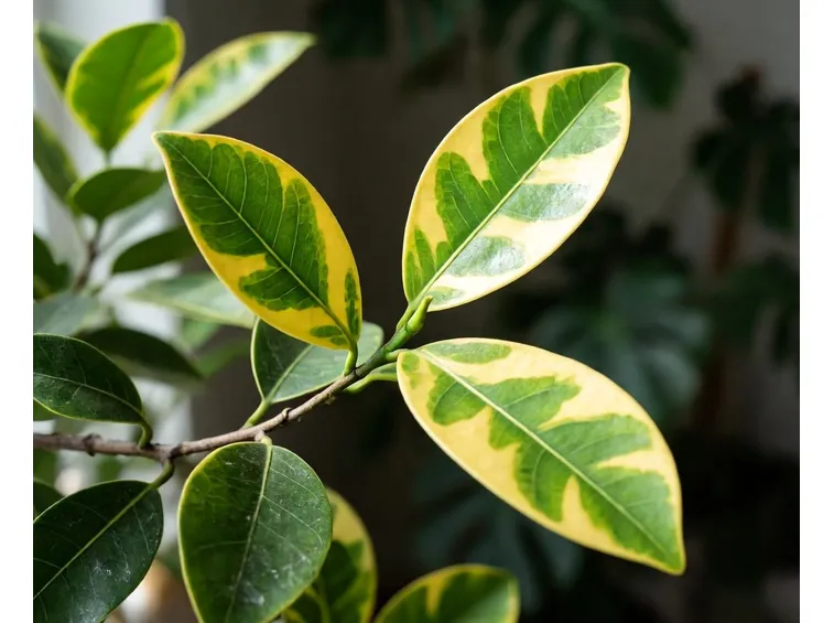 Ficus a foglie variegate