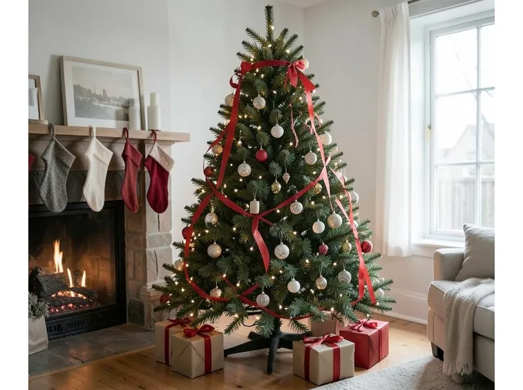preparazione albero di natale