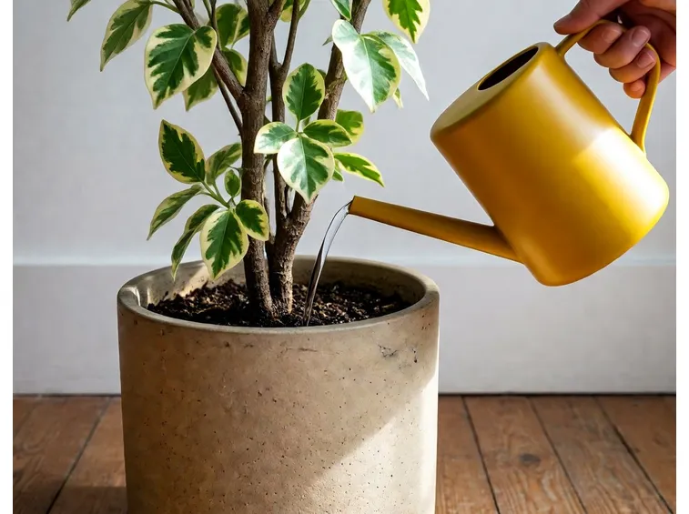 Irrigazione pianta da appartamento