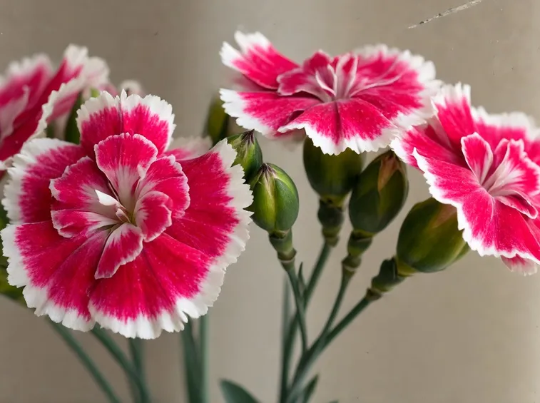 Piante garofani fiore