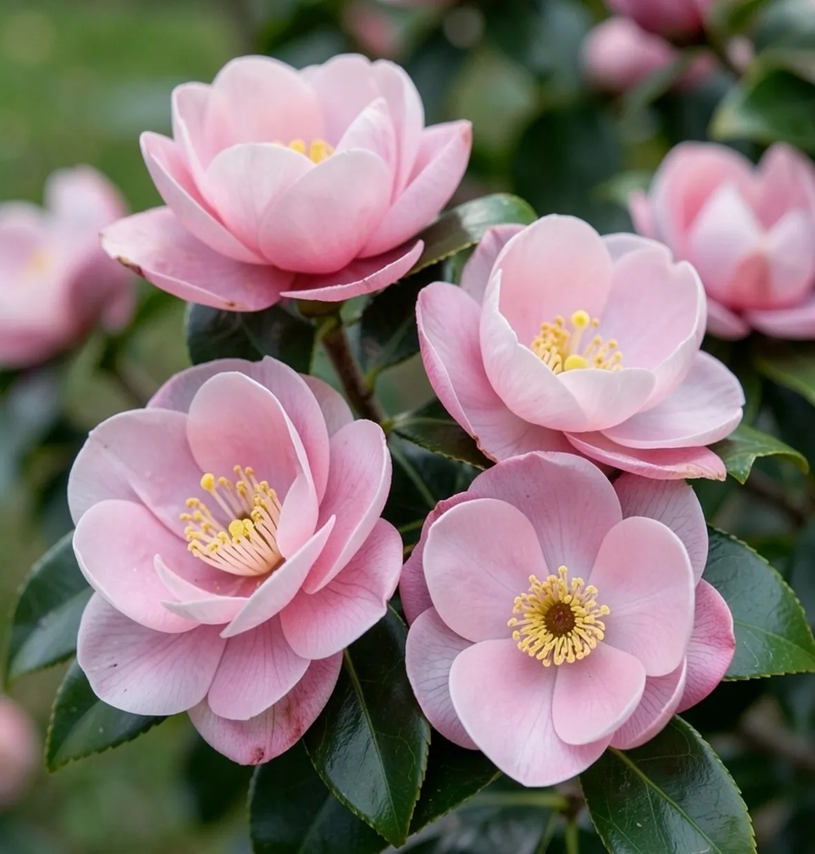 Camelie in fiore